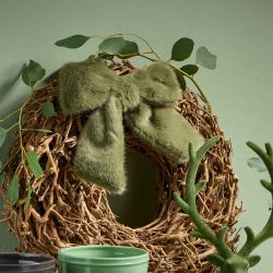 Sachet de 4 nœuds en velours vert - Rudolph