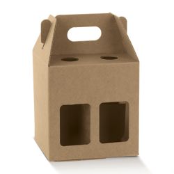 Coffret en carton pour 4 bouteilles 33cl