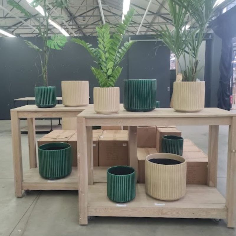 Cache-pot crème plusieurs grandes tailles - Ligny