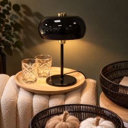 Lampe de table en métal noir - Magiko