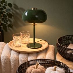 Lampe de table en métal vert - Magiko
