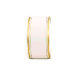 Ruban deuil 75mm x 50M 2 couleurs - Cleopatra