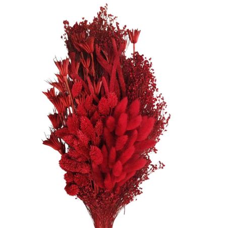 Bouquet de fleurs séchées plusieurs couleurs - Varia