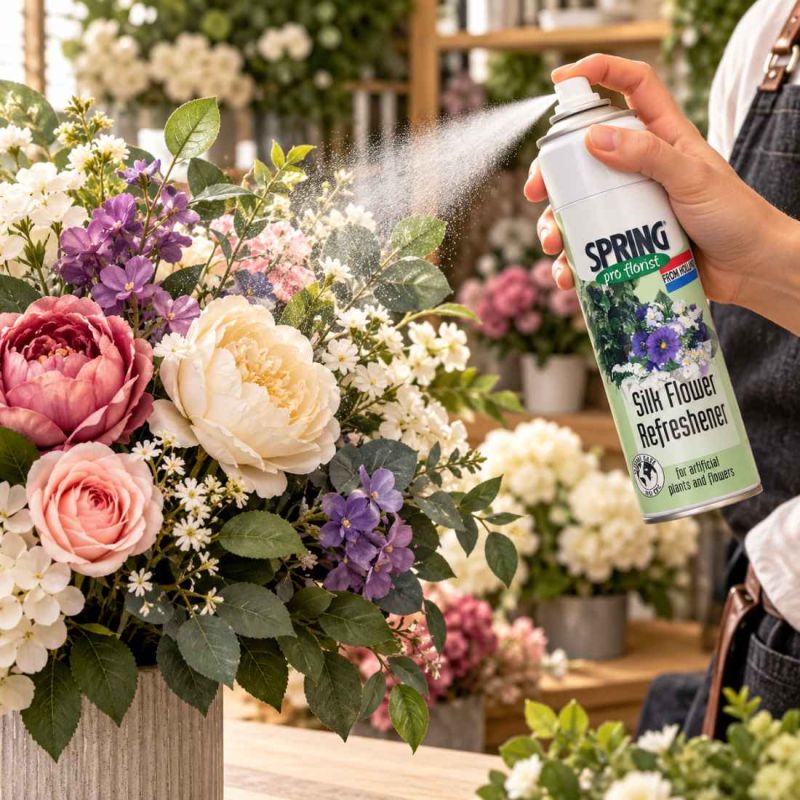 Spray pour fleurs artificielles