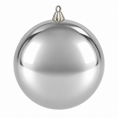 Boule en plastique 30cm argent - Moonlight - Grossiste en décoration de noel pour professionnels