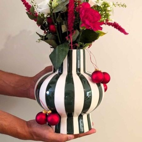 Vase bonbon rayé 2 tailles - Candy