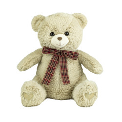 Ours nœud ecossais 40cm - Lord - Fournisseur de peluches pour professionnels