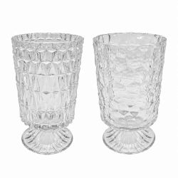 Vase sur pied transparent - Scinté