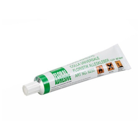Colle en tube transparent