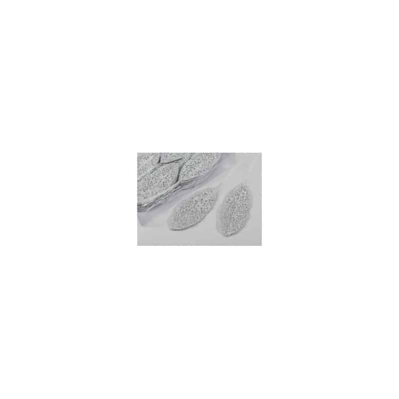 Feuille déco paillettes sur pic multicoloris L. 6 x H. 14 cm Feuille déco paillettes sur pic multicoloris L. 6 x H. 14 cm