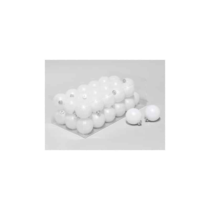 Boules de noël brillantes en verre multicoloris D. 60 mm Boules de noël brillantes en verre multicoloris D. 60 mm