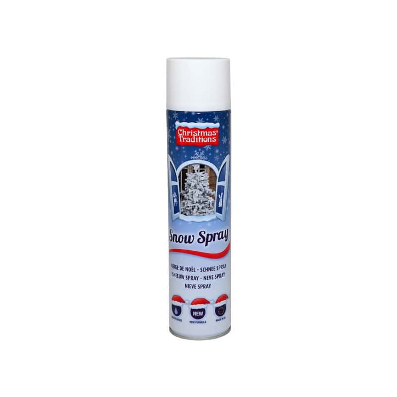 Bombe spray Neige 600 ml à pulvériser décorative